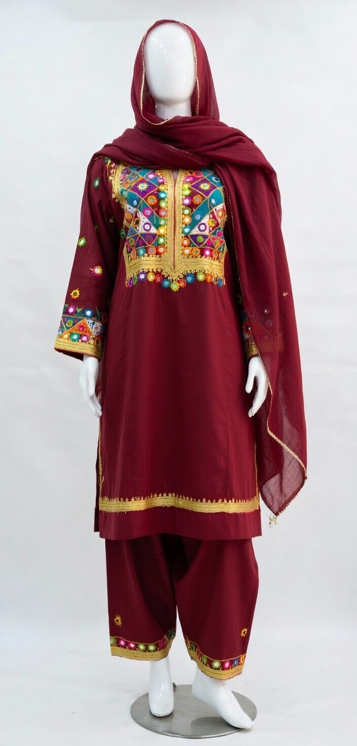 Afghan daily wear outfits